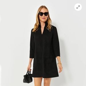 Tuckernuck Bkack Suede Stretch Clifton Dress
